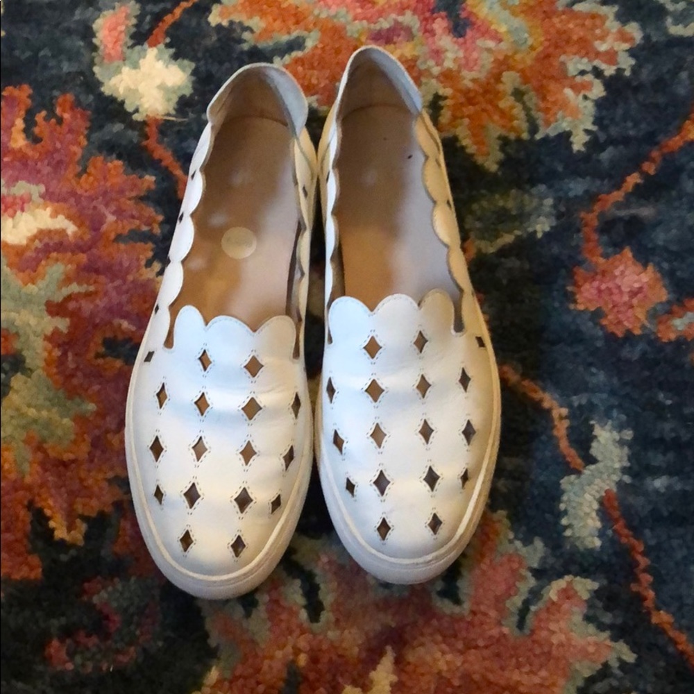 Rachel Zoe Scalloped Edge Sneakers